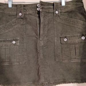 American Eagle Outfitters Olive Mini Skirt